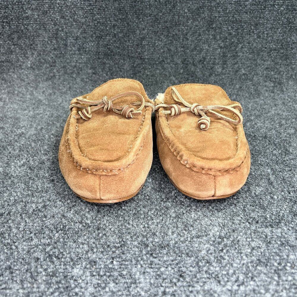 Madewell Moccasin Scuff Slippers Women's Size 10 Tan Suede Comfort Slip On Shoes - Picture 2 of 14